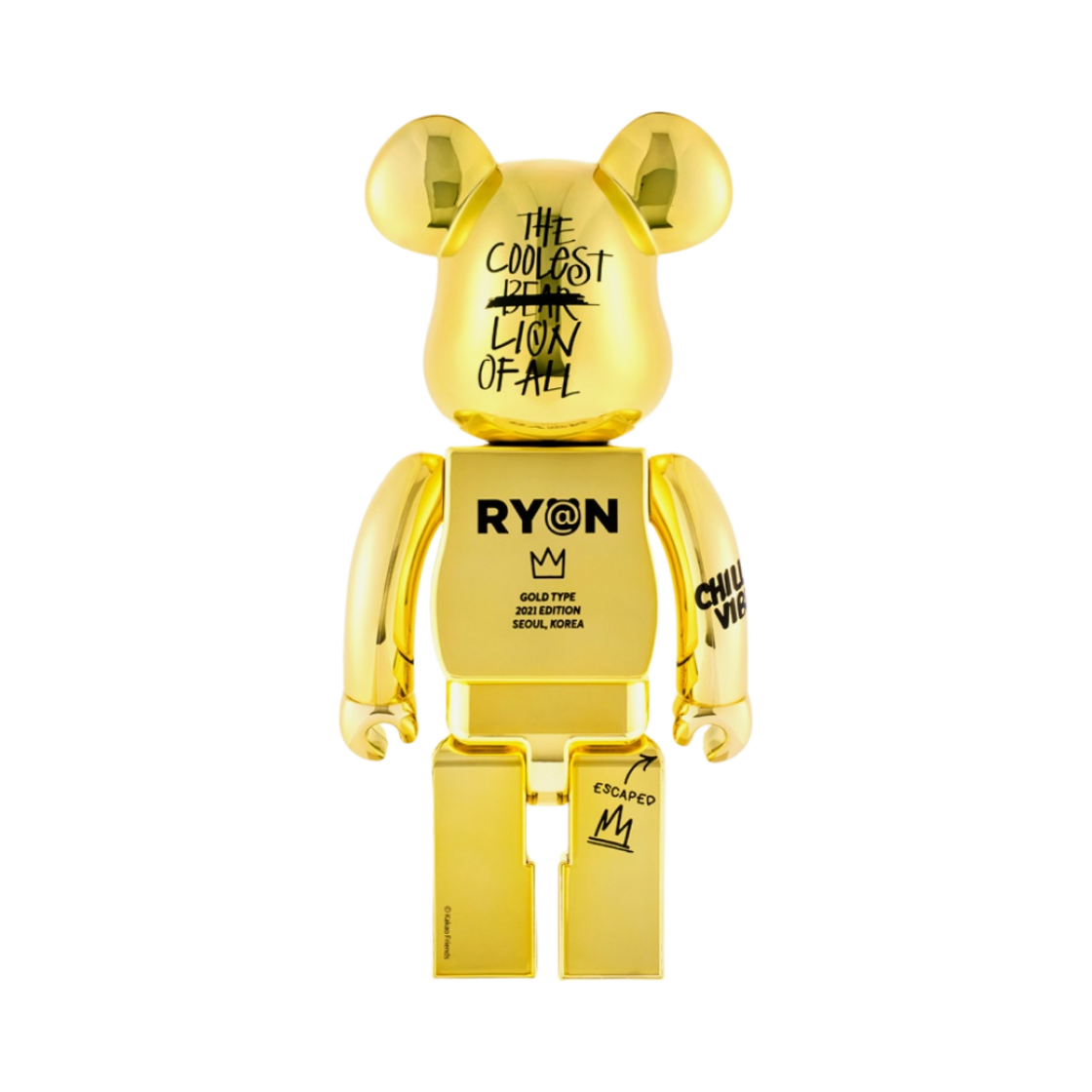 베어브릭 x 카카오 프렌즈 라이언 1000%(Bearbrick x Kakao Friends Ryan 1000%) - 3