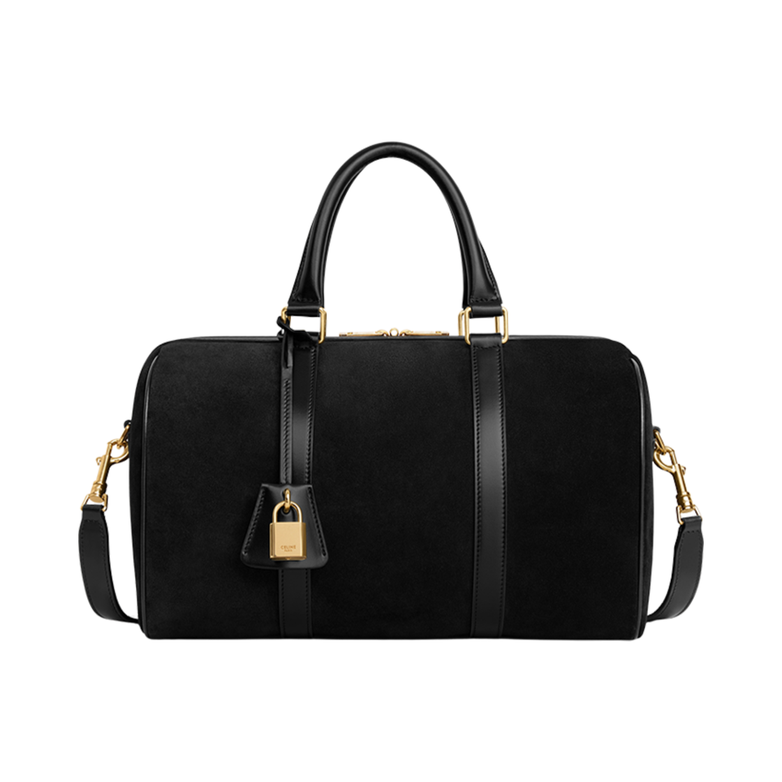 셀린느 보스턴 스웨이드 카프스킨 블랙(Celine Boston in Suede Calfskin Black) - 1