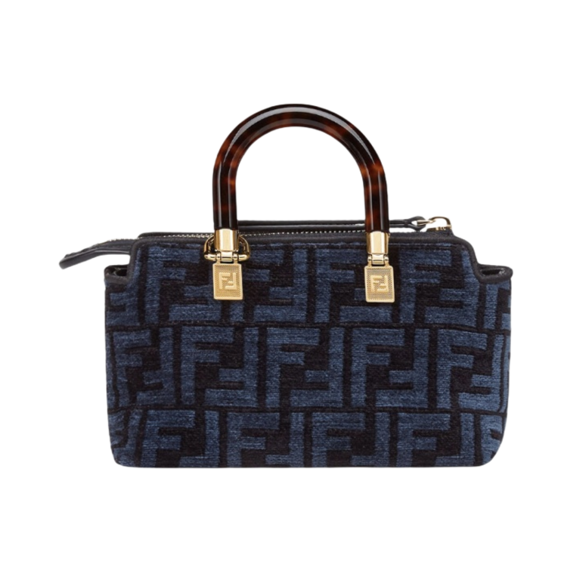 펜디 바이 더 웨이 패브릭 미니 보스턴백 블루(Fendi By The Way Fabric Mini Boston Bag Blue) - 3