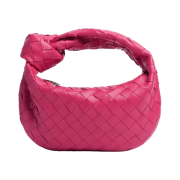 Bottega Veneta Mini Leather Jodie Cranberry