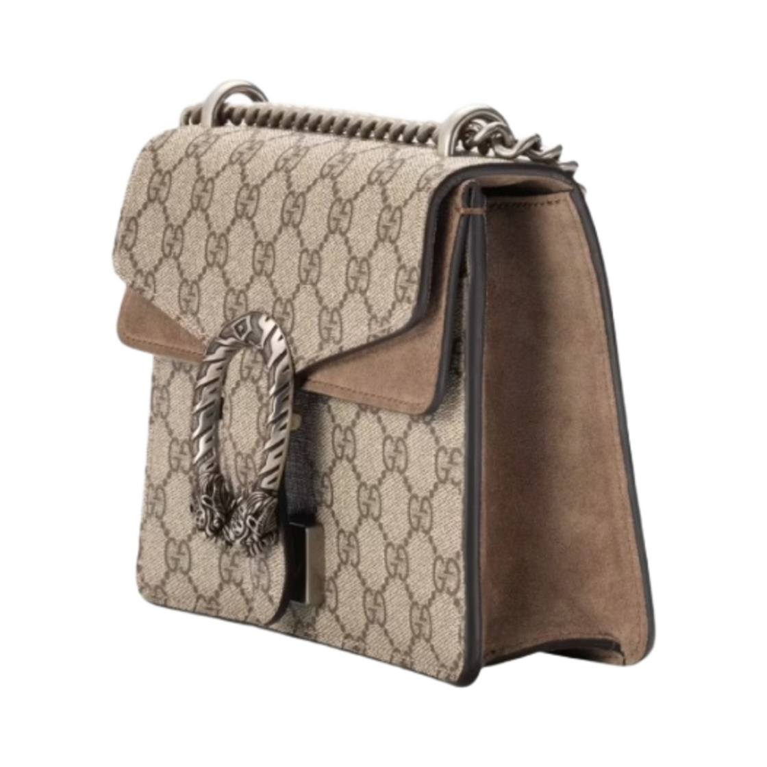 구찌 디오니서스 GG 슈프림 미니백 베이지 에보니 토프(Gucci Dionysus GG Supreme Mini Bag Beige Ebony Taupe) - 2
