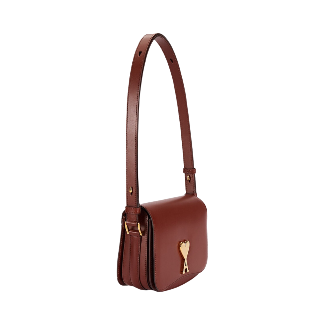 (W) 아미 스몰 파리 파리 백 헤이즐넛((W) AMI Small Paris Paris Bag Hazelnut) - 2