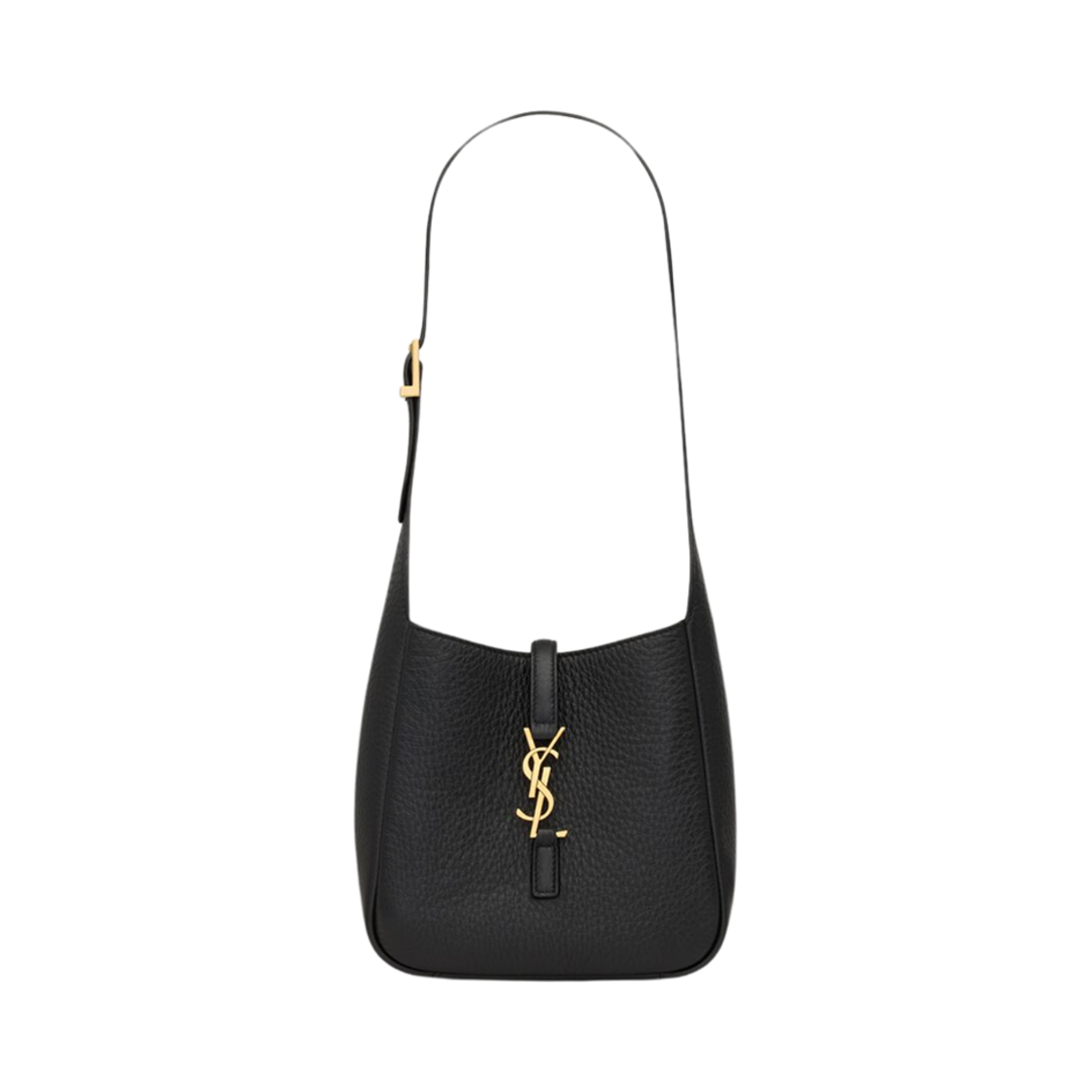 809461-AADUU-1000 Saint Laurent Le 5 À 7 Supple Baby In Grained Leather Black