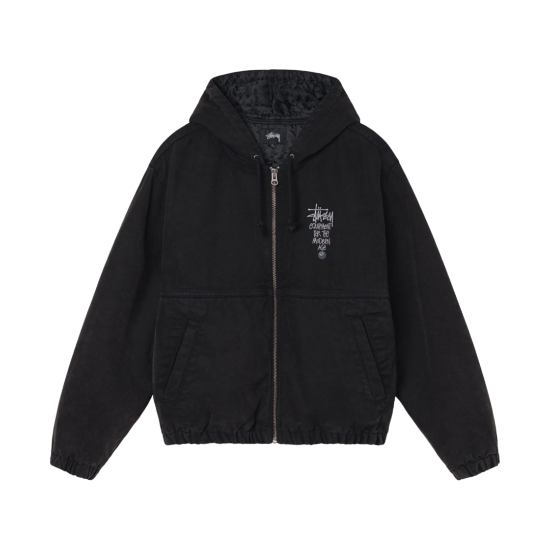스투시 캔버스 인슐레이티드 워크 자켓 블랙(Stussy Canvas Insulated Work Jacket Black)