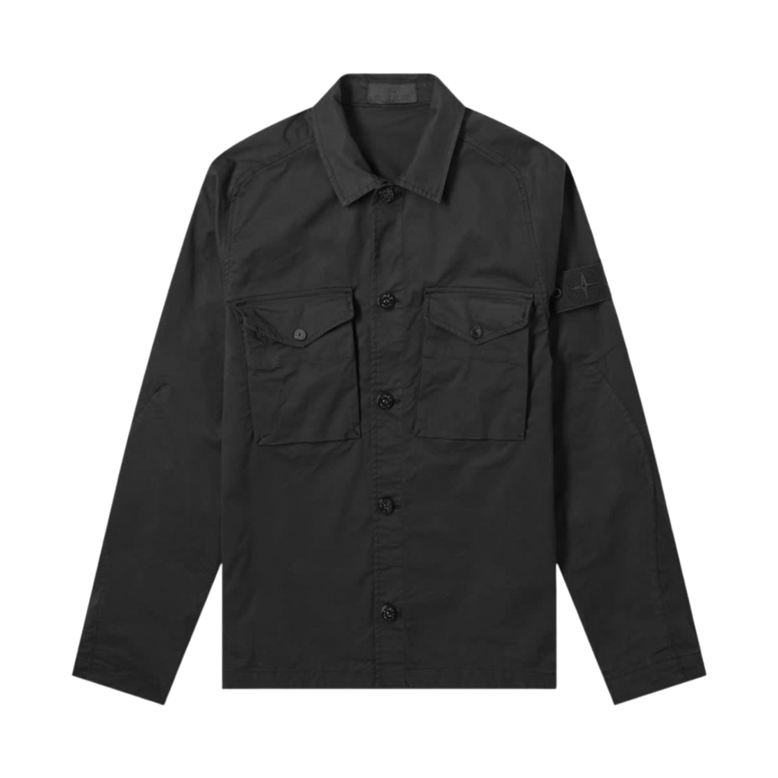 스톤 아일랜드 123F2 고스트 피스 오버셔츠 블랙 - 20SS