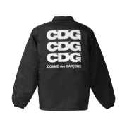 CDG Logo Coach Jacket Black