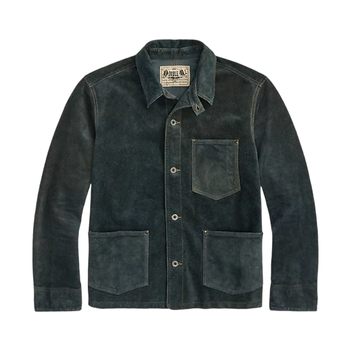 더블알엘 인디고 러프아웃 스웨이드 자켓 빈티지 인디고(Double RL Indigo Roughout Suede Jacket Vintage Indigo)
