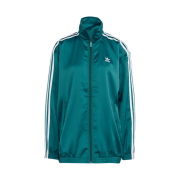 (W) Adidas Loose Satin Track Top Collegiate Green - KR Sizing