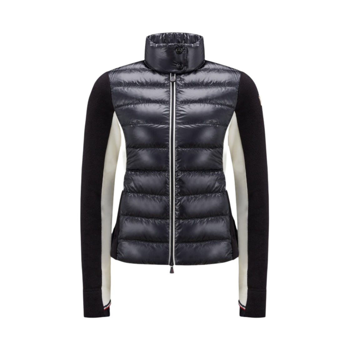 (W) 몽클레르 패딩 플리스 가디건 블랙 - 22FW((W) Moncler Padded Fleece Cardigan Black - 22FW) - 1