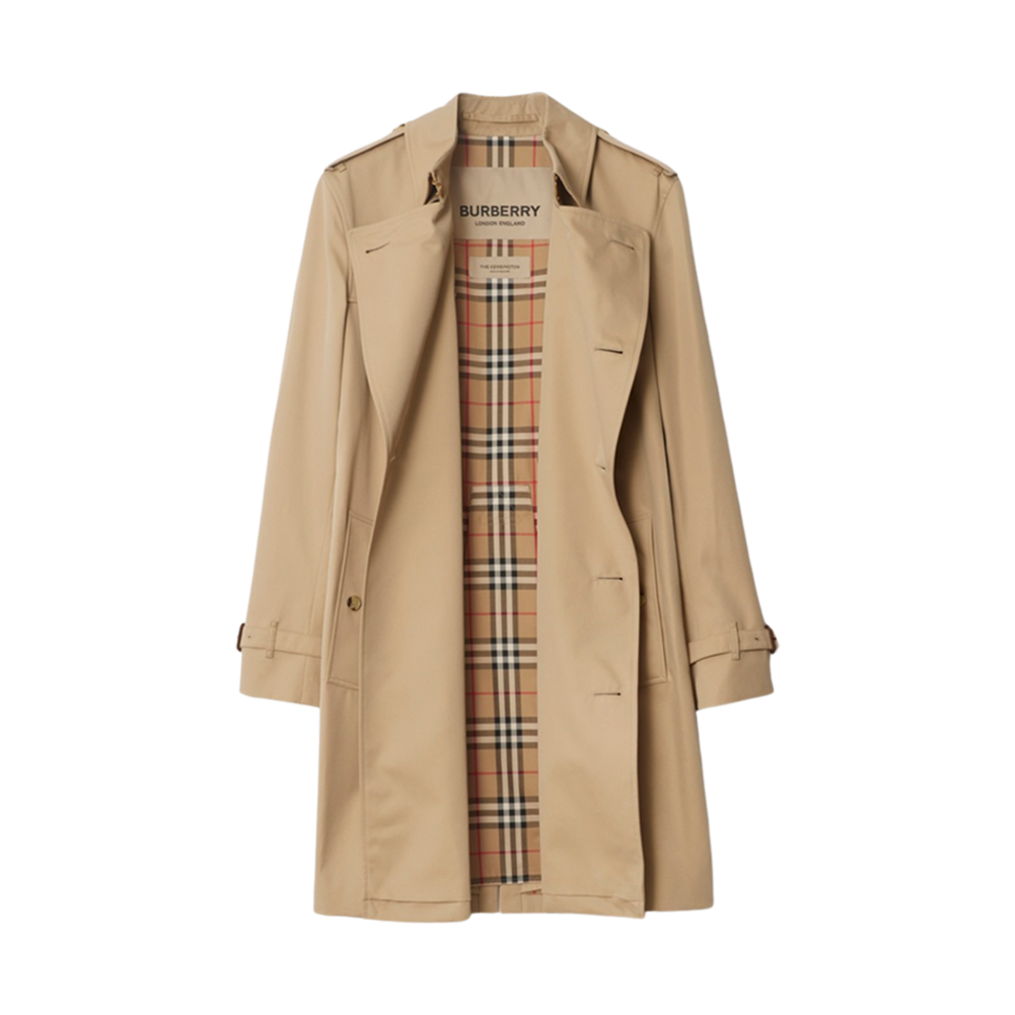 버버리 미드랭스 켄싱턴 헤리티지 트렌치 코트 허니(Burberry Mid-Length Kensington Heritage Trench Coat Honey) - 3