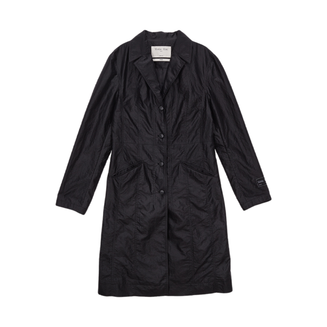 MK2312CT003M0BB (W) Matin Kim Tailored Coating Coat Black