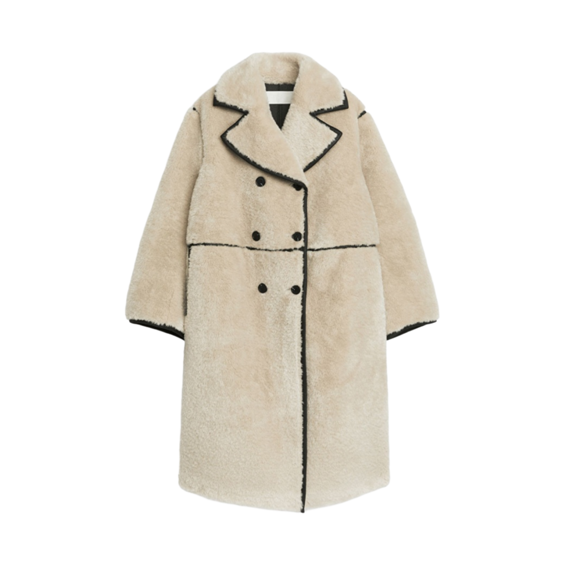 1195656-001 (W) Arket Faux Fur Coat Beige