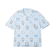 Spao x Ganadi Short Sleeve Pajama Set Light Blue