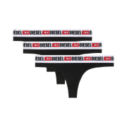 (W) Diesel Ufst Stars Denim Division Thongs Black (3 Pack)