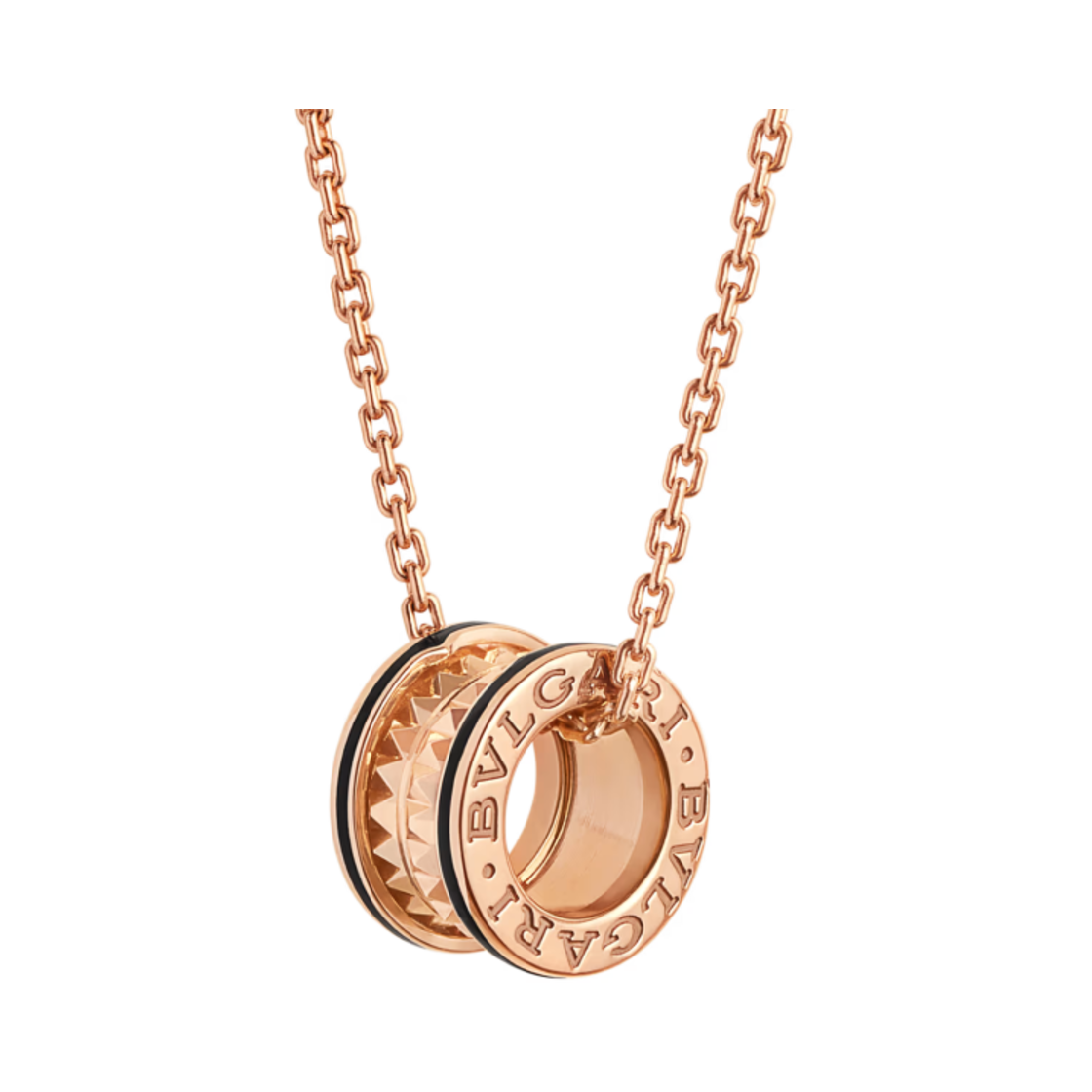 불가리 비제로원 네클리스 로즈 골드 블랙(Bulgari B.Zero1 Necklace Rose Gold Black) - 1