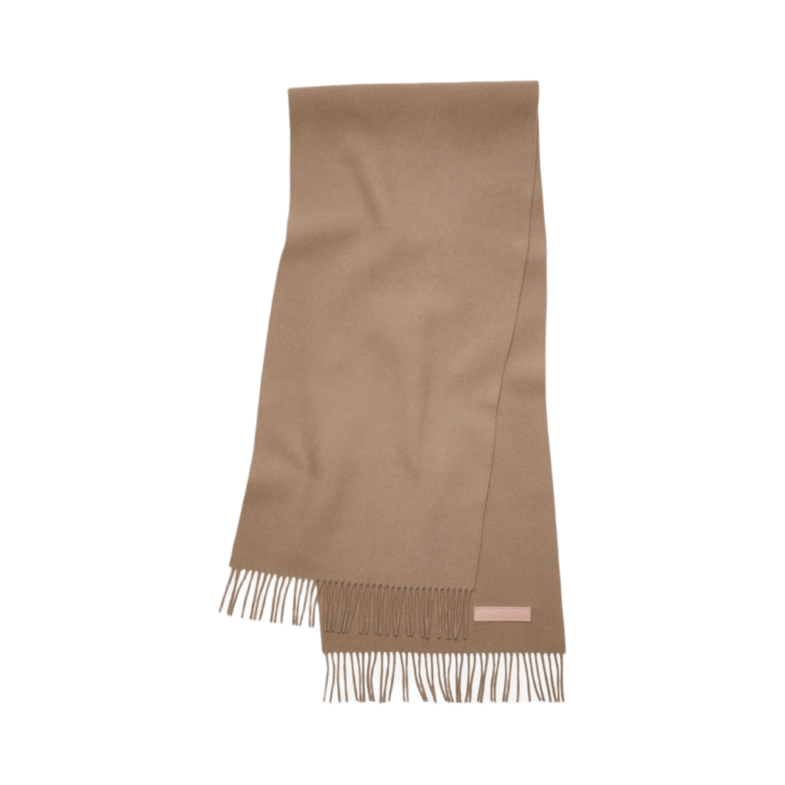 아크네 스튜디오 내로우 리치 울 프린지 머플러 웜 베이지