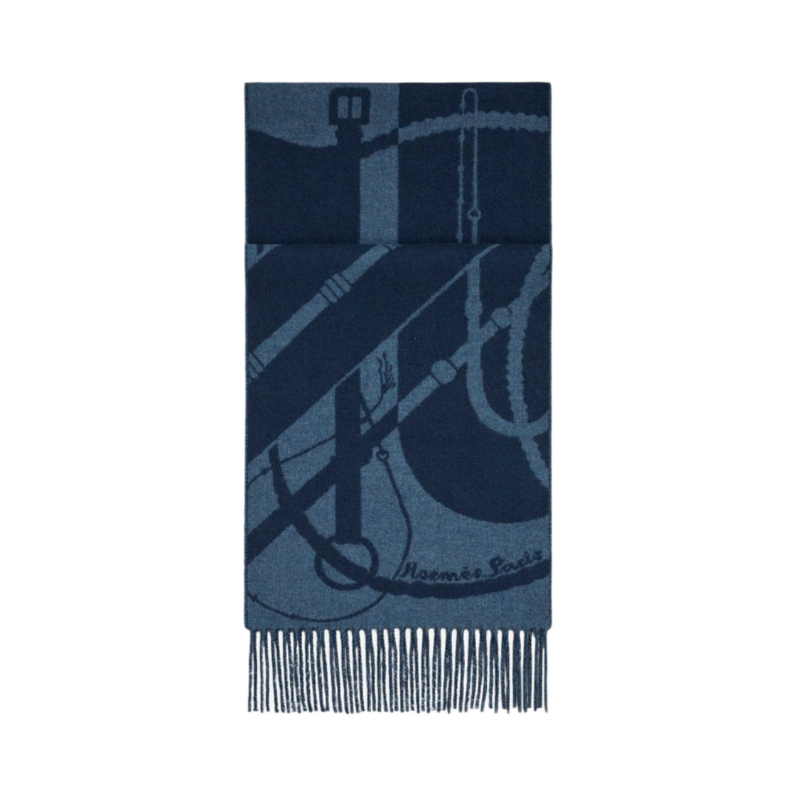 에르메스 클릭 클락 머플러 마린 블루(Hermes Clic Cliac Muffler Marine Bleu) - 1