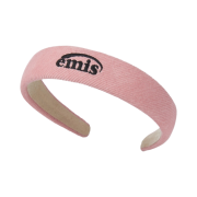 (W) Emis Corduroy Wide Hairband Pink