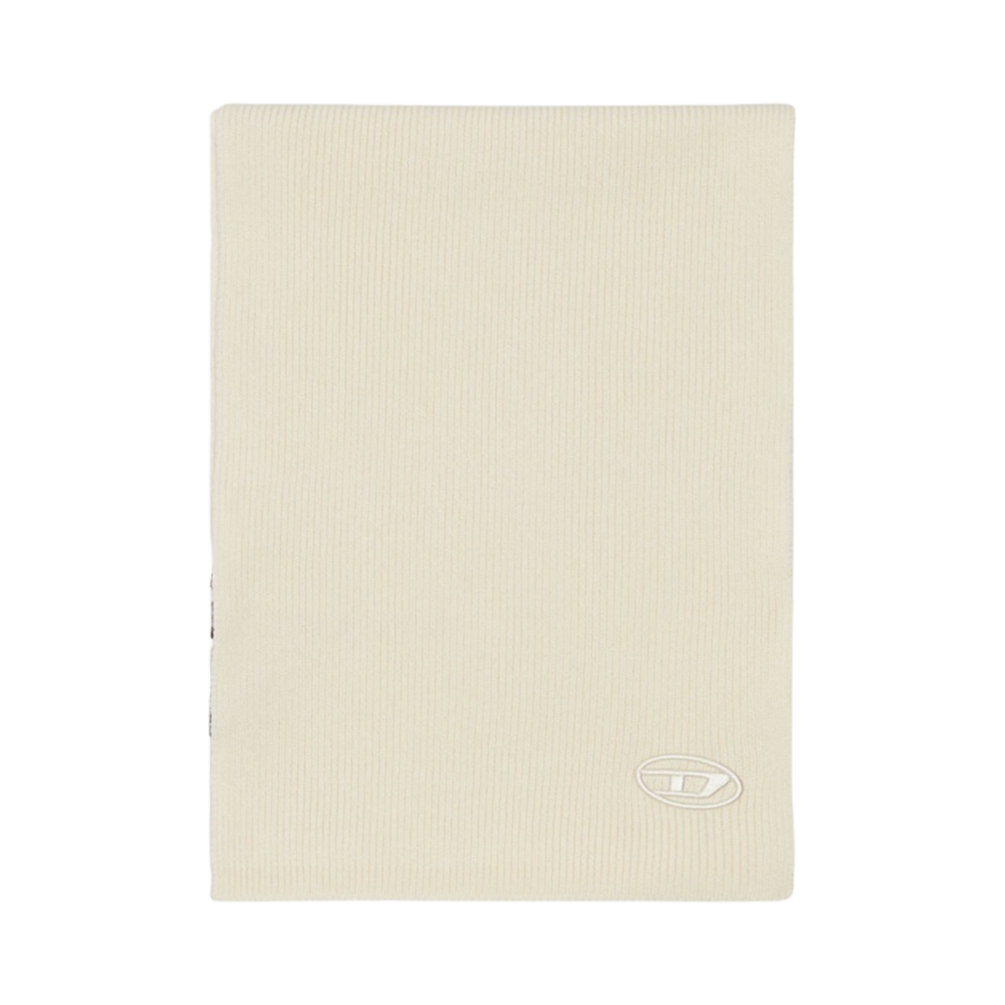 디젤 K-코더 립드 울 블렌드 머플러 화이트