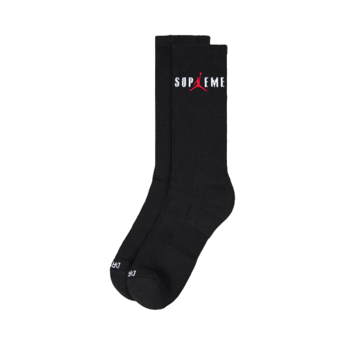 슈프림 x 조던 크루 삭스 블랙 (2개입) - 24FW(Supreme x Jordan Crew Socks Black (2 Pack) - 24FW)