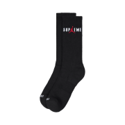 Supreme x Jordan Crew Socks Black (2 Pack) - 24FW