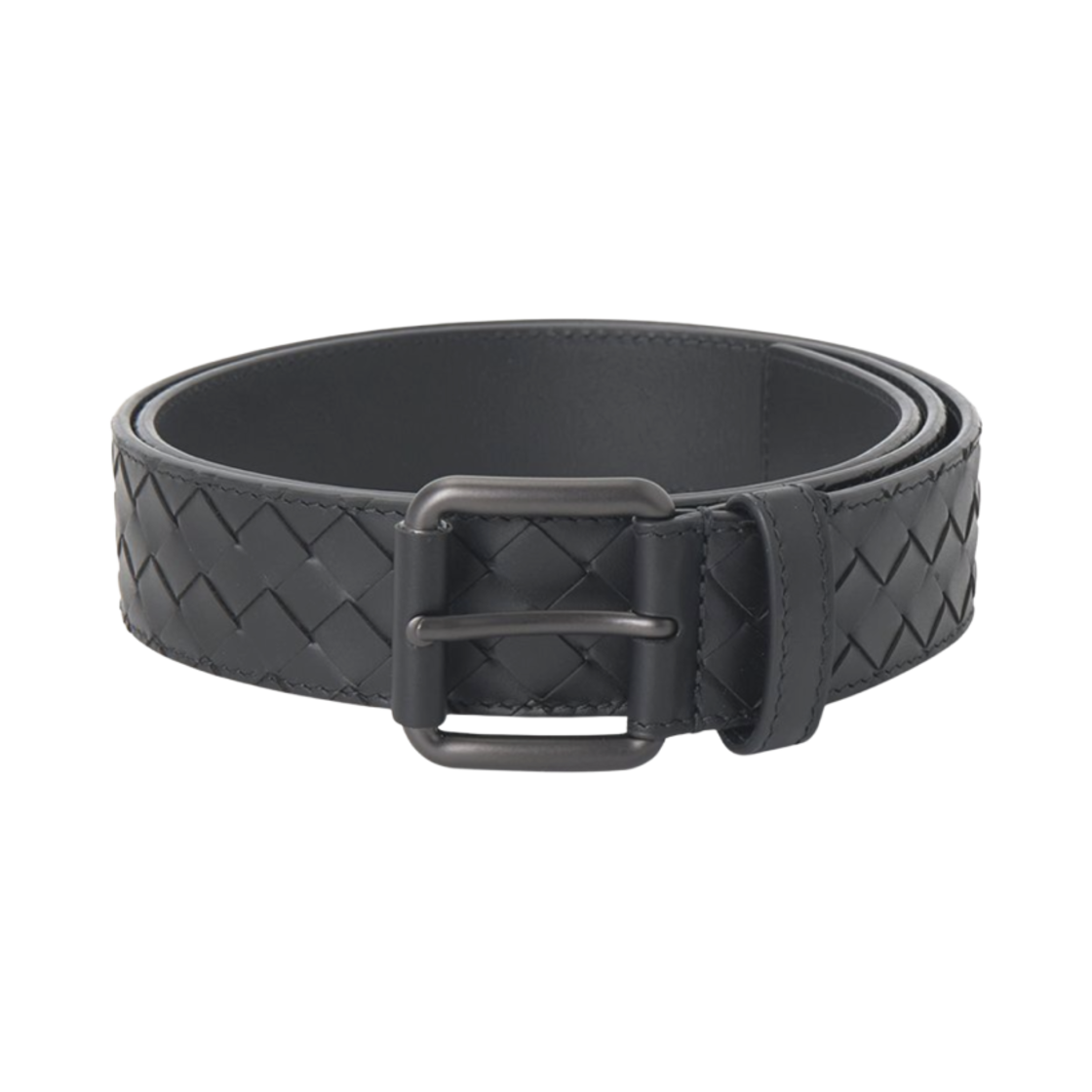 407396V47W01275 Bottega Veneta Intrecciato Belt Black