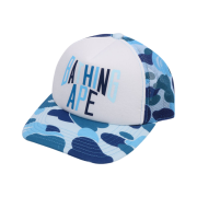 BAPE ABC Camo NYC Logo Mesh Cap Blue