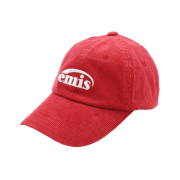 Emis New Logo Corduroy Emis Cap Red