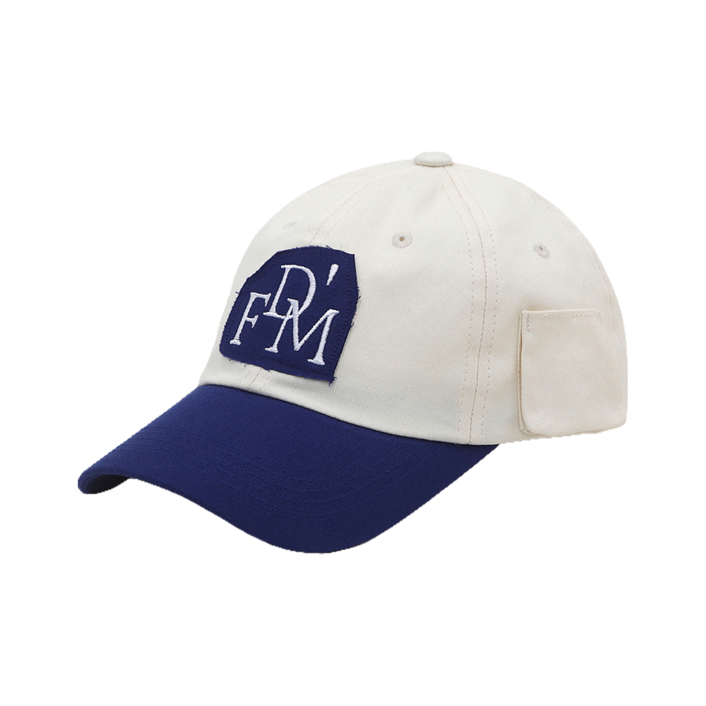 돈포겟미 투톤 패치 볼캡 로얄 블루(DONTFORGETME Two Tone Patch Strap Royal Blue)
