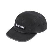 Supreme Washed Chino Twill Camp Cap Black - 25SS