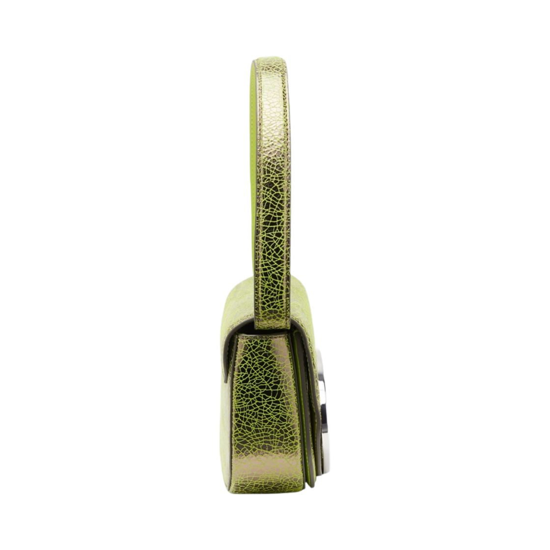 디젤 1DR 숄더백 인 크랙 레더 그린(Diesel 1DR Shoulder Bag in Cracked Leather Green) - 2