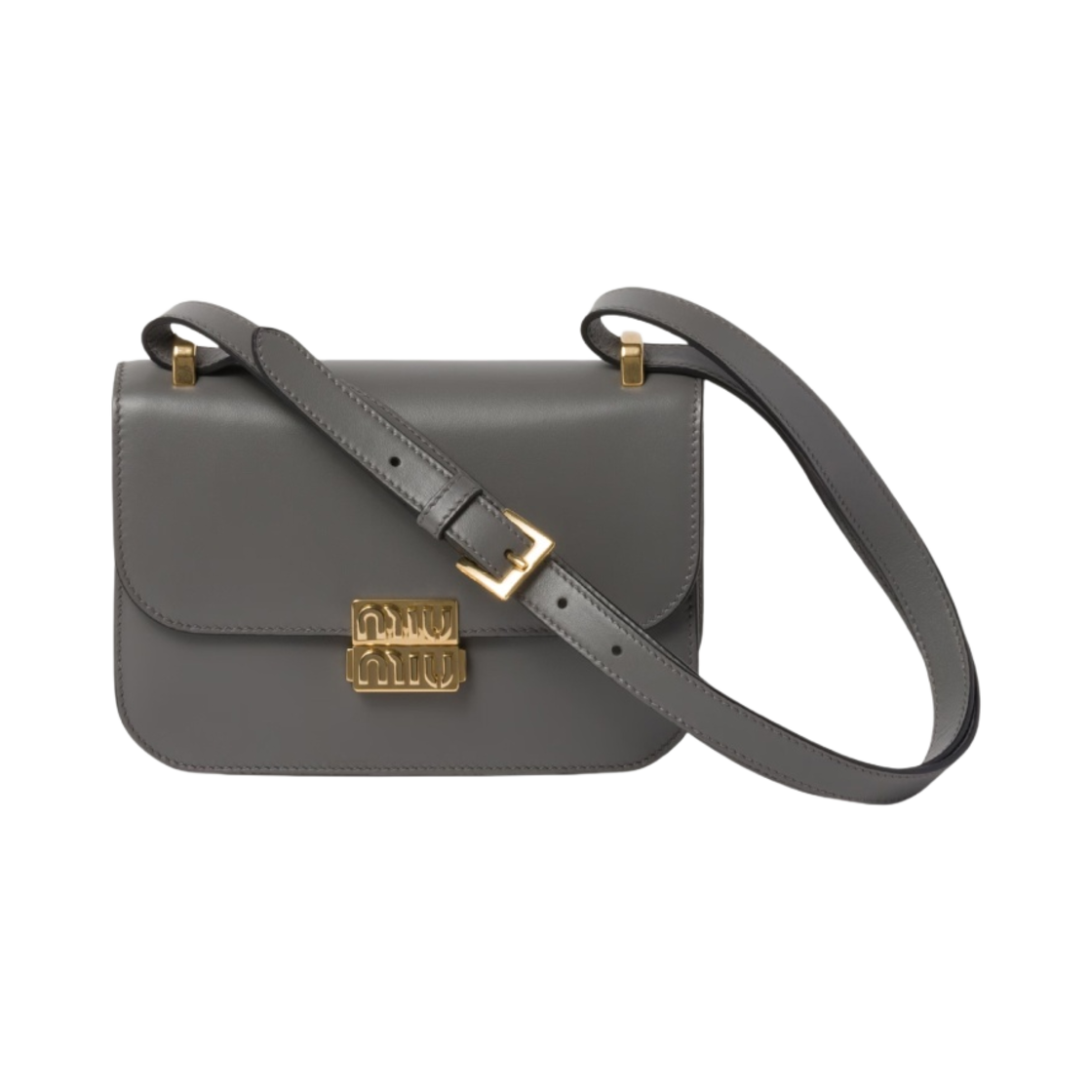 미우 미우 레더 숄더백 마블 그레이(Miu Miu Leather Shoulder Bag Marble Gray) - 1