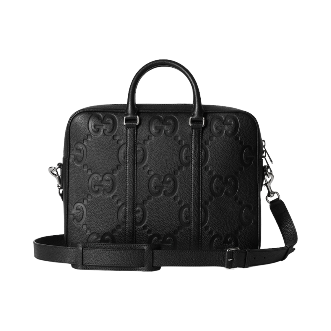 792264-AABY0-1000 Gucci Jumbo GG Briefcase Black - #3