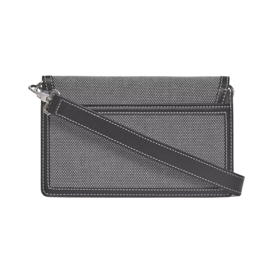버버리 호스페리 프린트 캔버스 레더 크로스바디백 블랙 그레이(Burberry Horseferry Print Canvas Leather Crossbody Bag Black Grey) - 2