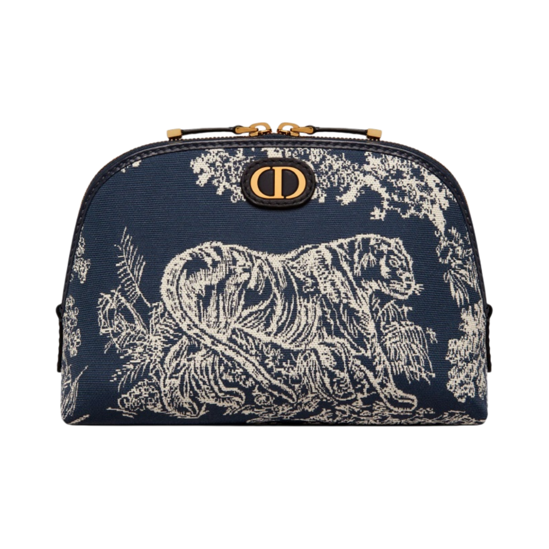 디올 30 몽테뉴 뷰티 파우치 블루 트왈 드 주이 리버스 자카드(Dior 30 Montaigne Beauty Pouch Blue Toile De Jouy Reverse Jacquard) - 1
