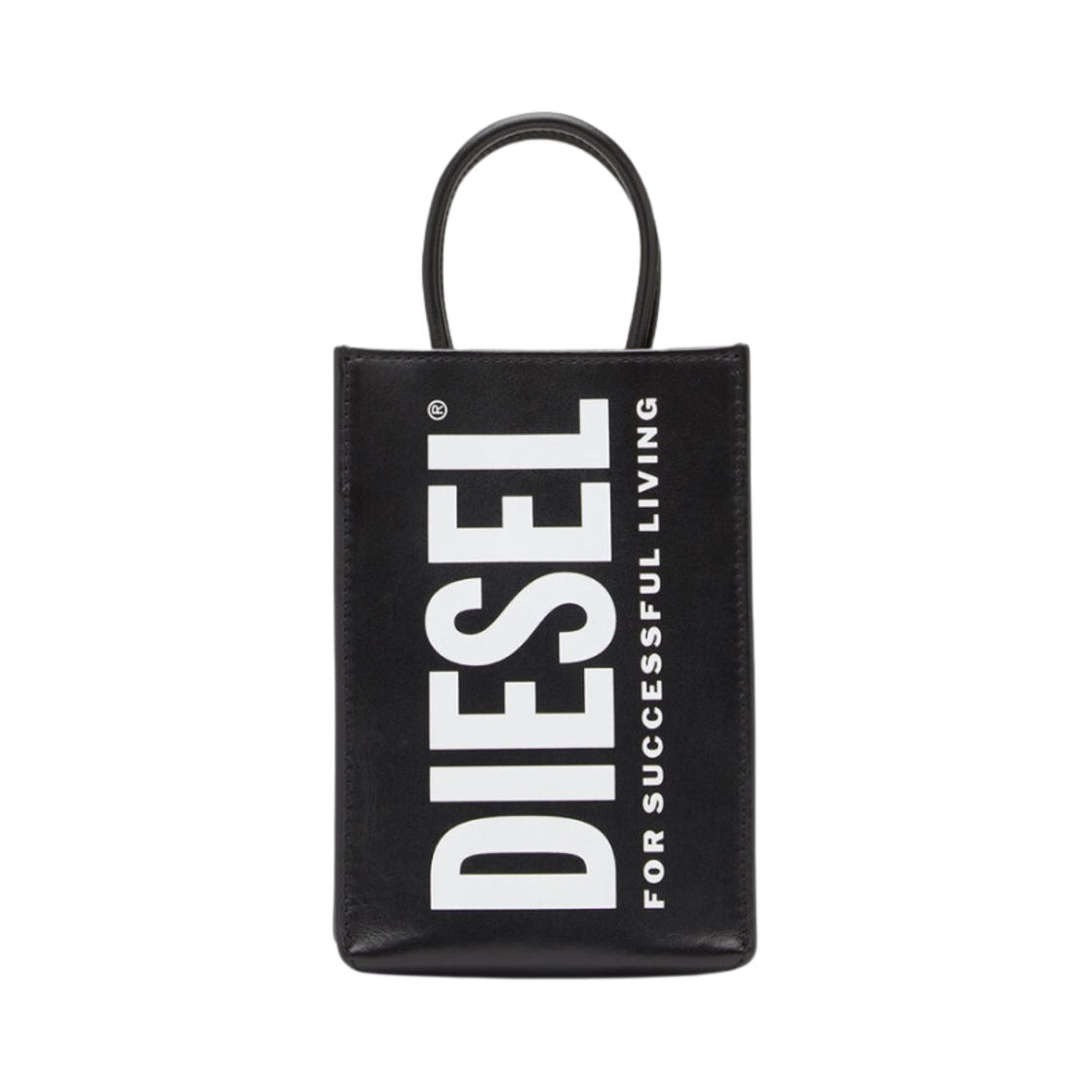 디젤 DSL 미니 레더 쇼퍼백 로고 블랙(Diesel DSL Mini Leather Shopper Bag with Logo Black) - 1