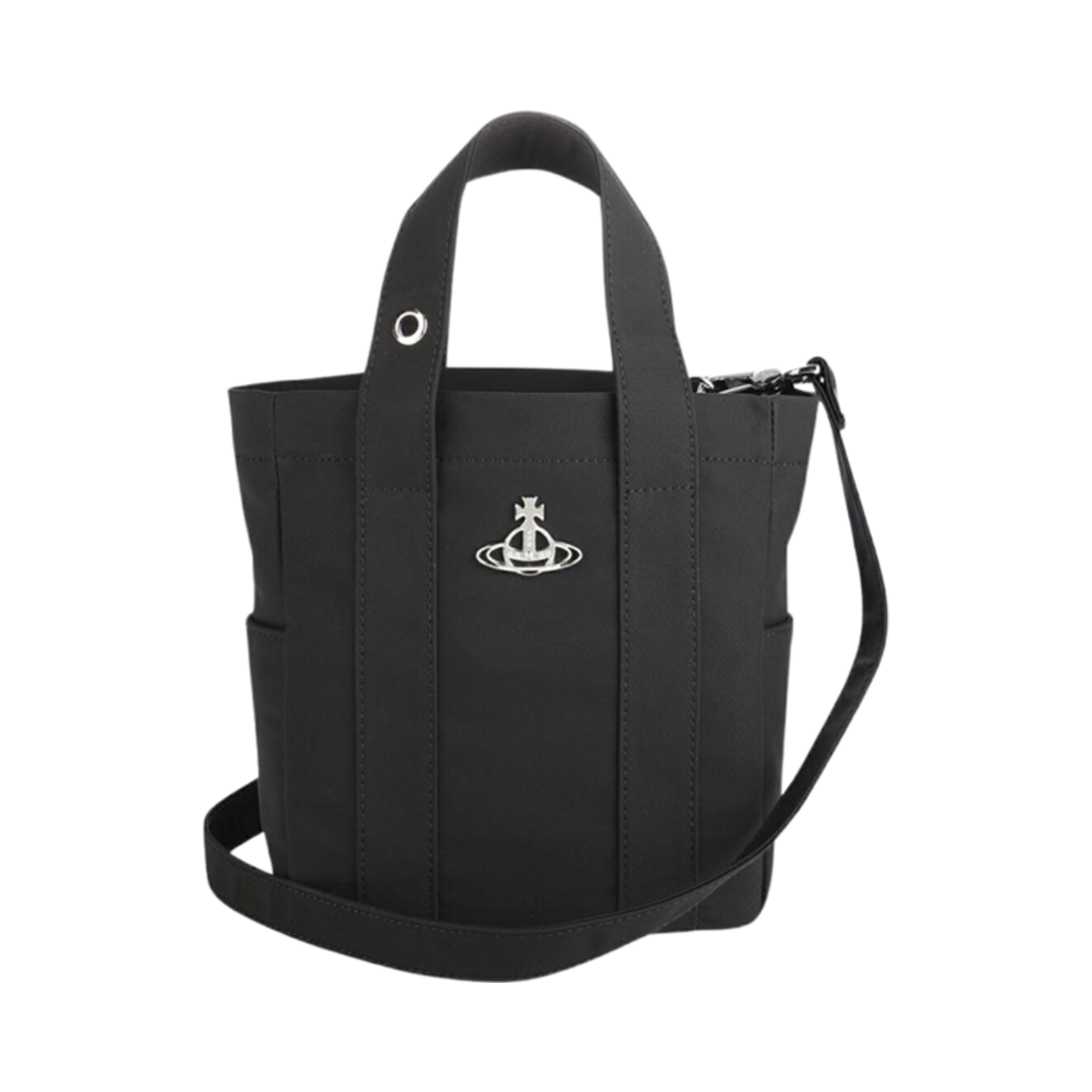 4204007JU-W001Y-N401 Vivienne Westwood Murray Small Tote Bag Black
