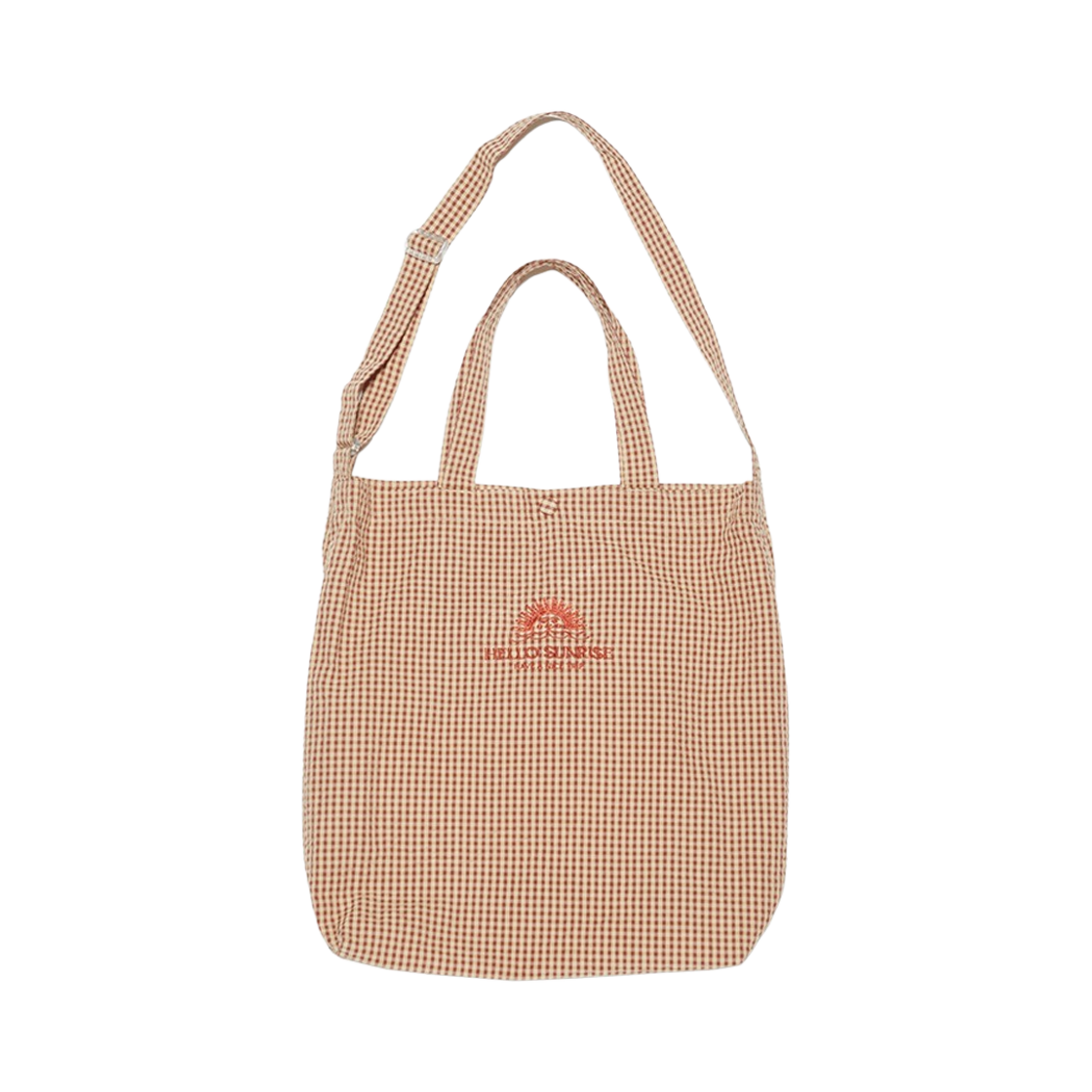 헬로선라이즈 투웨이 백 브릭 체크(Hello Sunrise 2way Bag Brick Check)