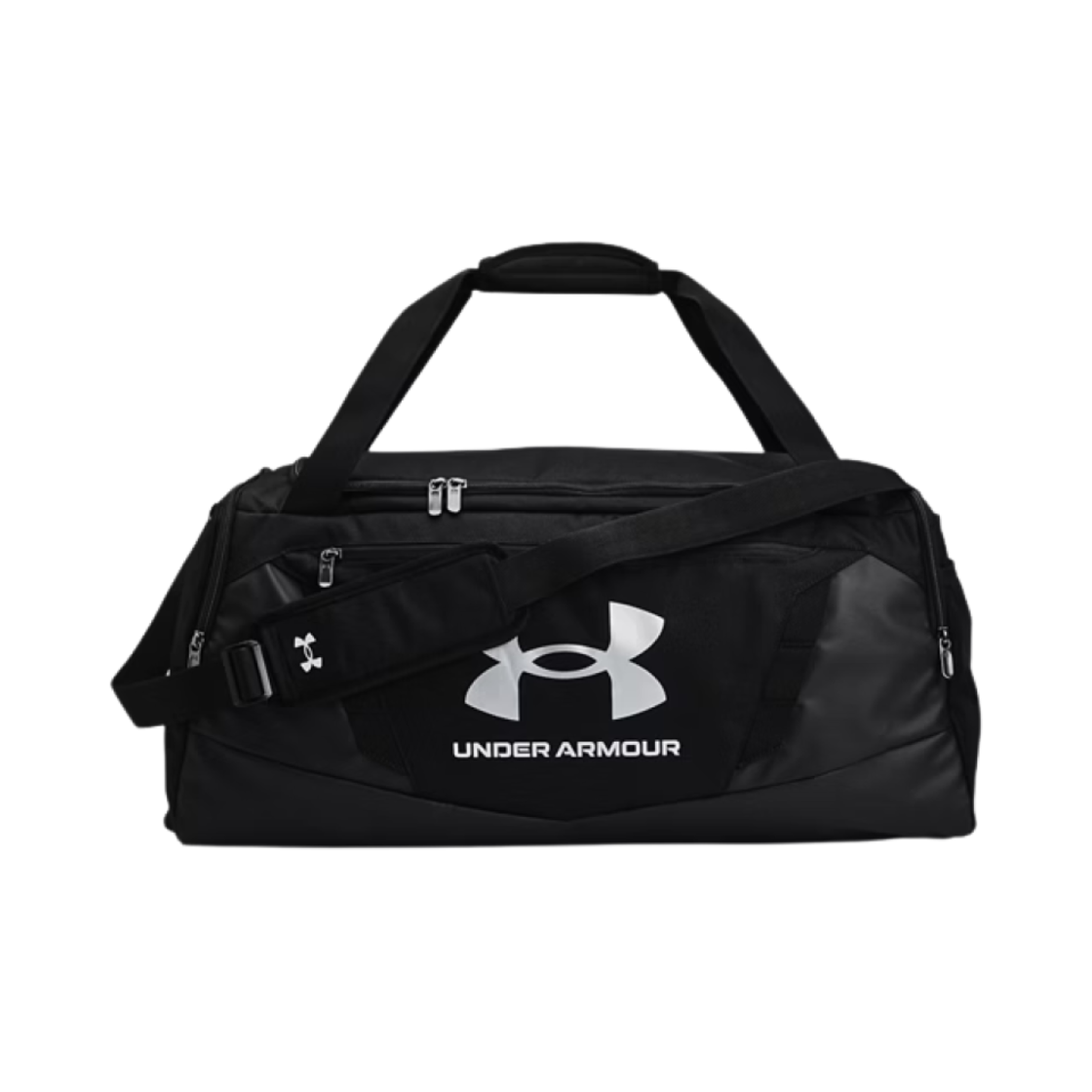 언더아머 언디나이어벌 5.0 미디움 더플백 블랙 메탈릭 실버(Under Armour Undeniable 5.0 Medium Duffle Bag Black Metallic Silver)