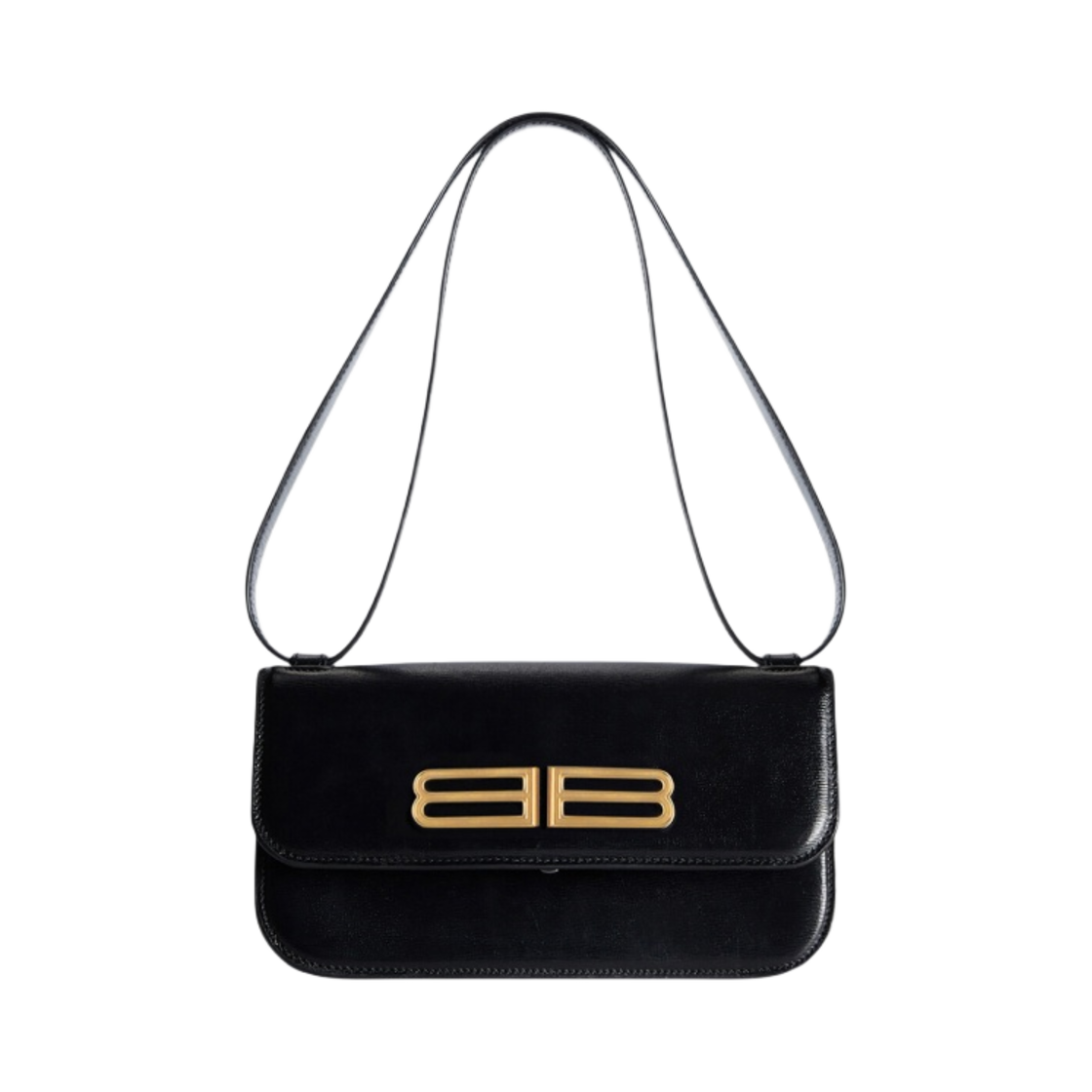 발렌시아가 스트라이프 엠보스 카프스킨 가십 스몰 백 블랙(Balenciaga Stripe Embossed Calfskin Gossip Small Bag Black) - 6