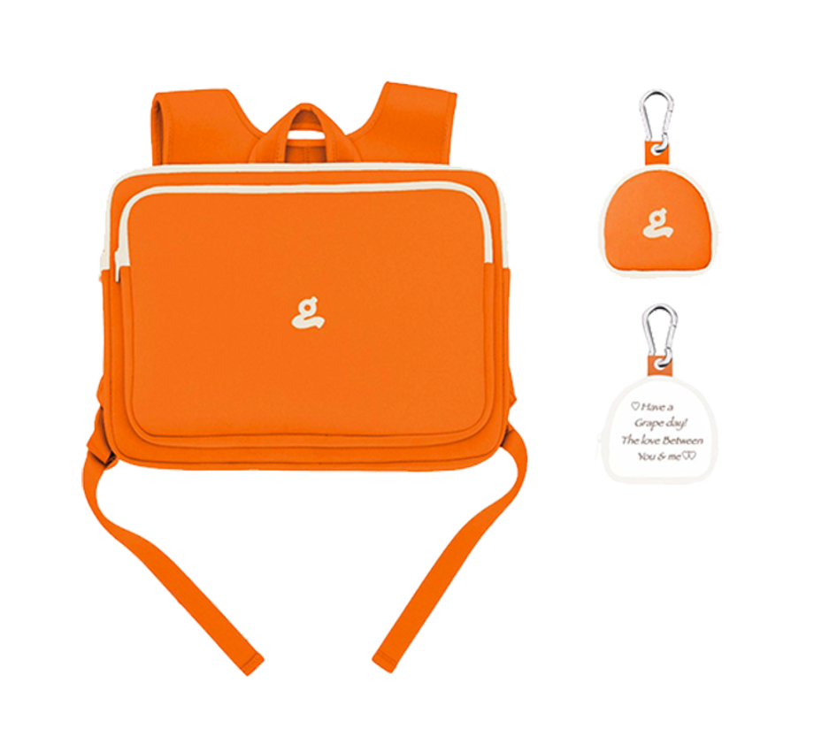 그레이프 랩탑 백 오렌지 화이트(GRAPE Laptop Bag Orange White)