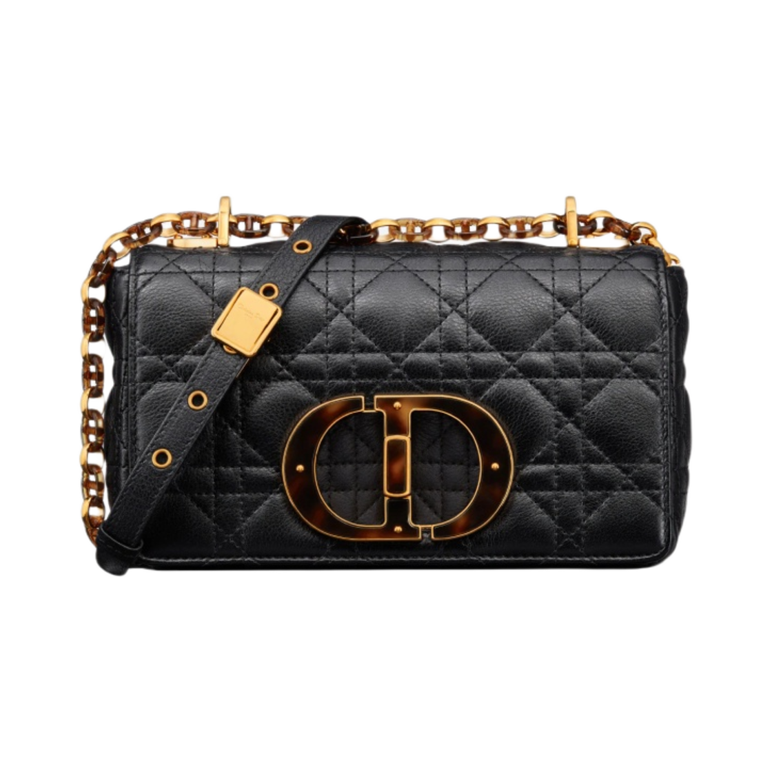 디올 스몰 카로백 퀼티드 까나쥬 카프스킨 블랙(Dior Small Caro Bag Quilted Cannage Calfskin Black) - 1