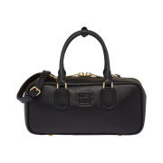 Miu Miu Leather Top Handle Bag Black