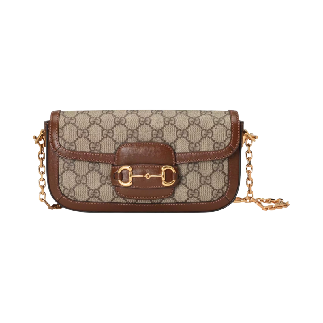 구찌 홀스빗 1955 숄더백 베이지 에보니