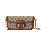 Gucci Horsebit 1955 Shoulder Bag Beige Ebony
