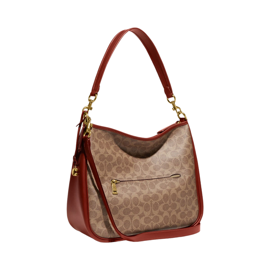 코치 캐리 숄더백 시그니쳐 캔버스 탄 러스트(Coach Cary Shoulder Bag in Signature Canvas Tan Rust) - 2