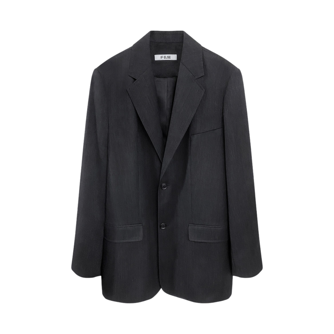 이프엘스 일본 원단 싱글 브레스티드 울 블레이저 그레이(If Else Jjapan Fabric Single Breasted Wool Blazer Gray)