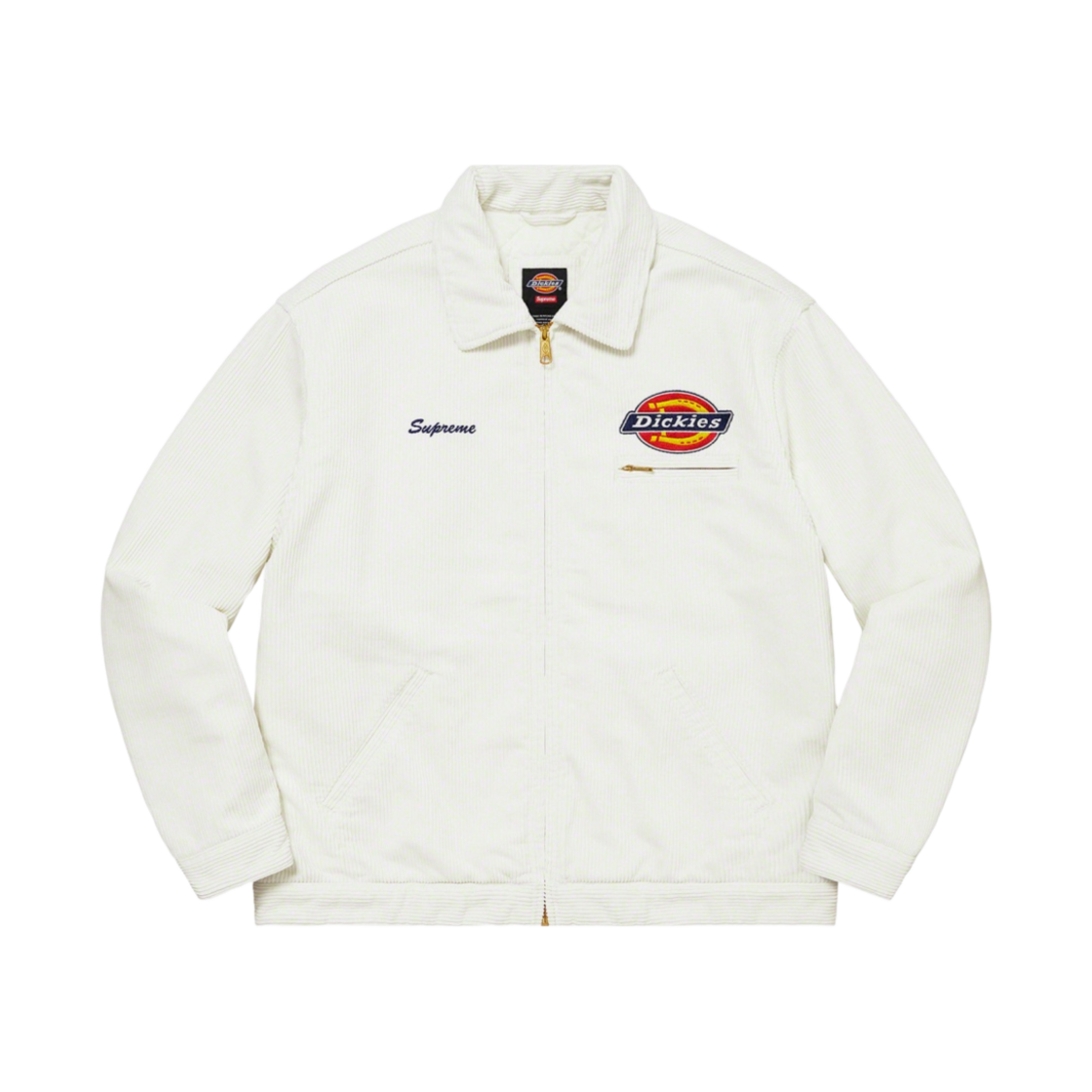 슈프림 x 디키즈 코듀로이 워크 자켓 화이트 - 22FW(Supreme x Dickies Corduroy Work Jacket White - 22FW)
