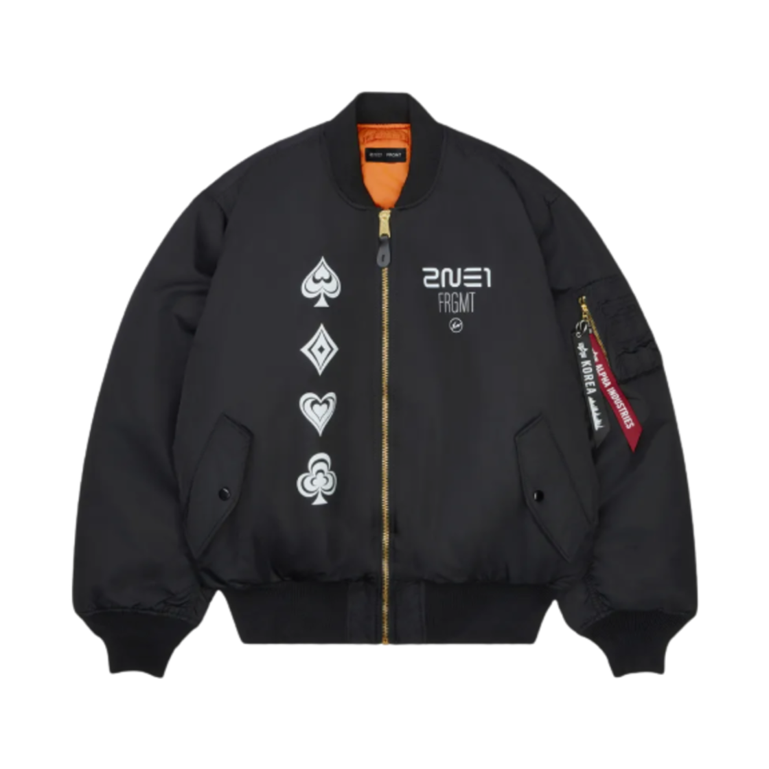 프라그먼트 x 투애니원 봄버 자켓 블랙(Fragment x 2NE1 Bomber Jacket Black)