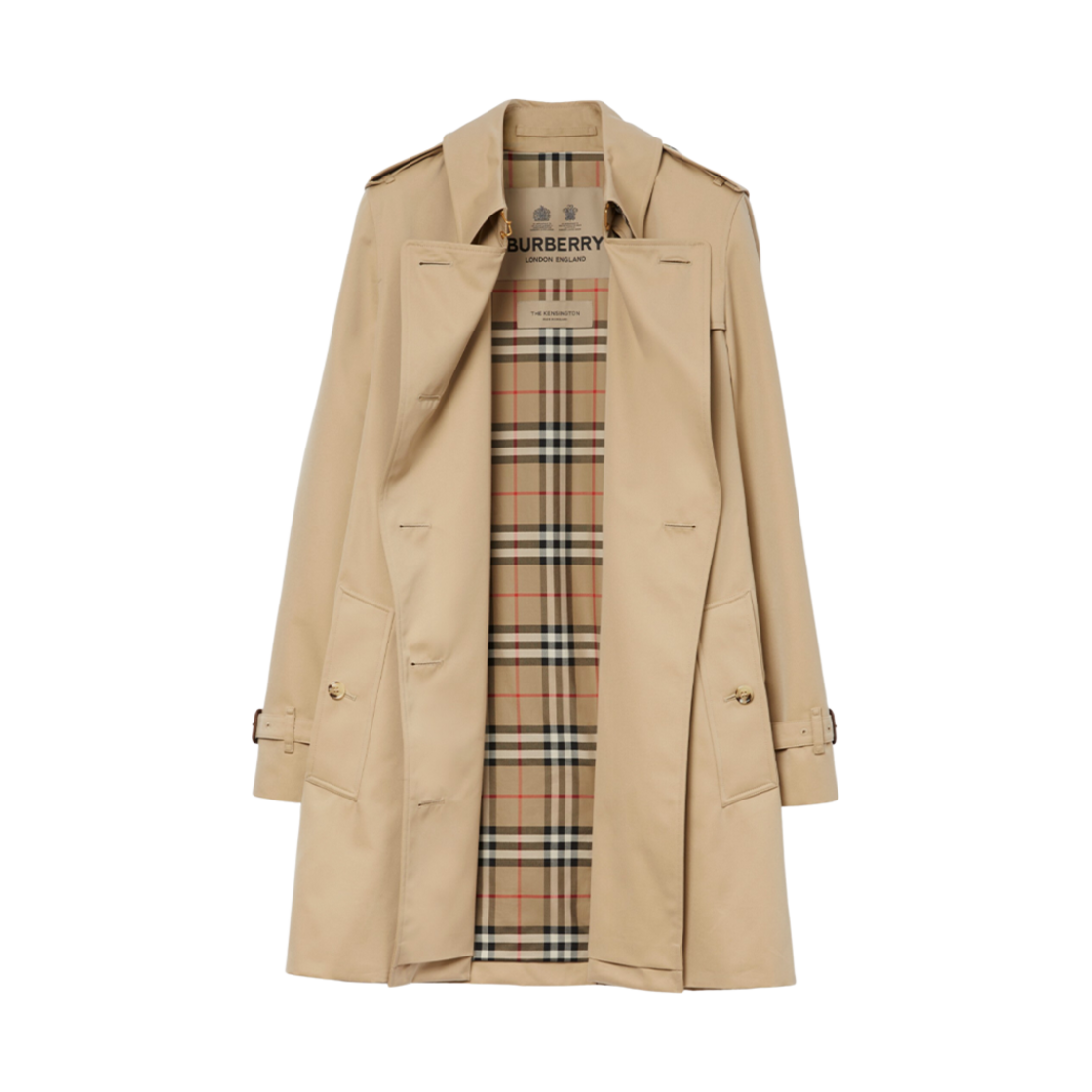 (W) 버버리 켄싱턴 헤리티지 트렌치 코트 허니((W) Burberry Kensington Heritage Trench Coat Honey) - 2
